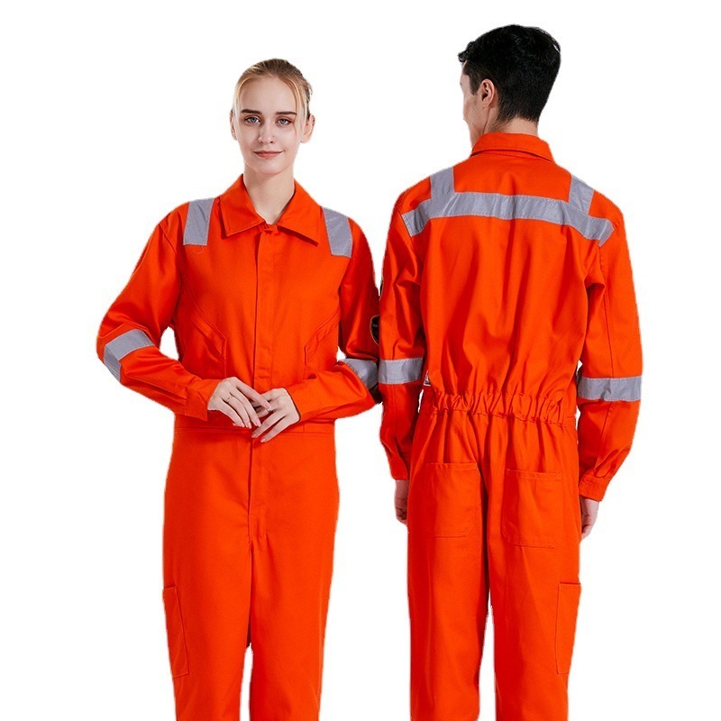 Wholesale Men Black Safety Fire Retardant Coverall Industrial Workwear Mechanics Oil Resistant Fireproof Working  Coveralls