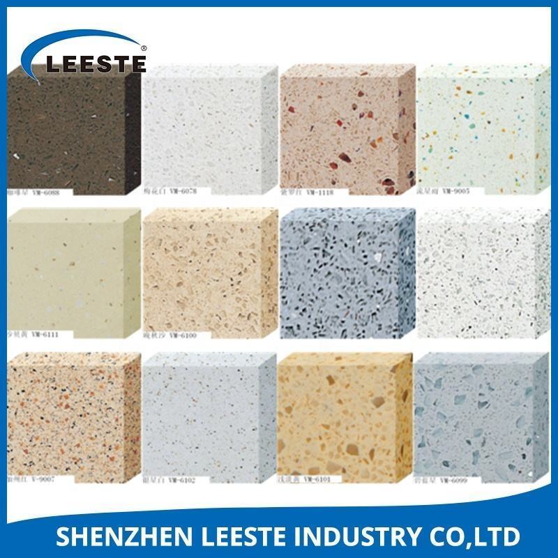 Colorful Engineered Stone Artificial Stone Sparkling Quartz Countertop Big Slab