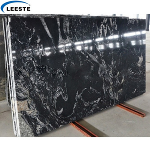 Cheap Price Polished Nero Fantasy Black Granite Slabs With White Vein tiles