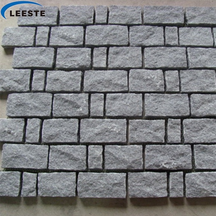 Cheap Cobblestone Granite Mesh Paver Driveway Paving Stone For Street