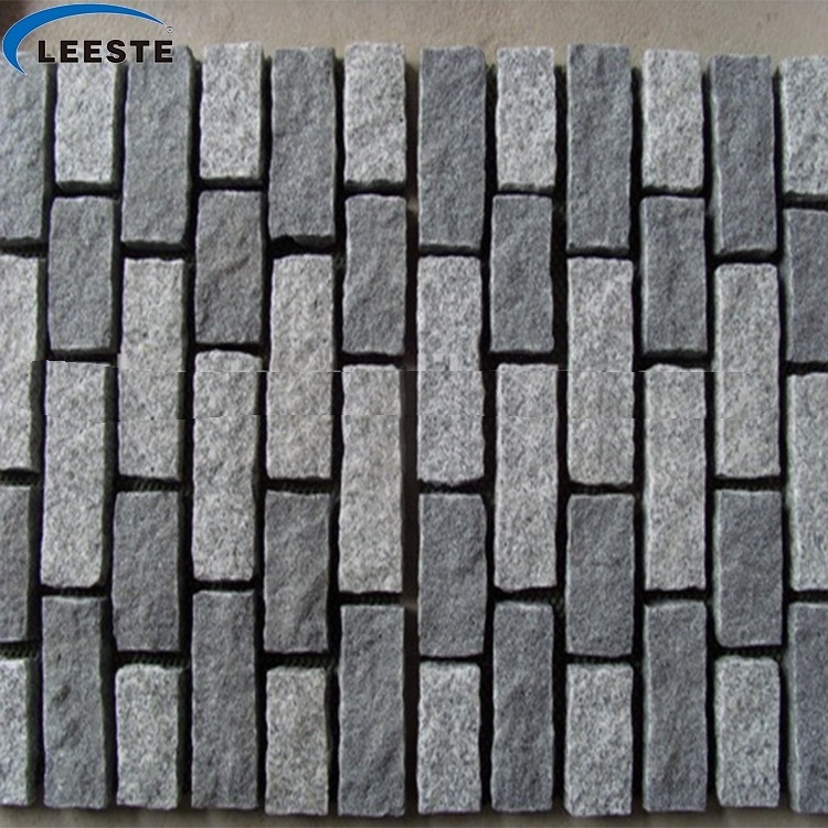 Cheap Cobblestone Granite Mesh Paver Driveway Paving Stone For Street