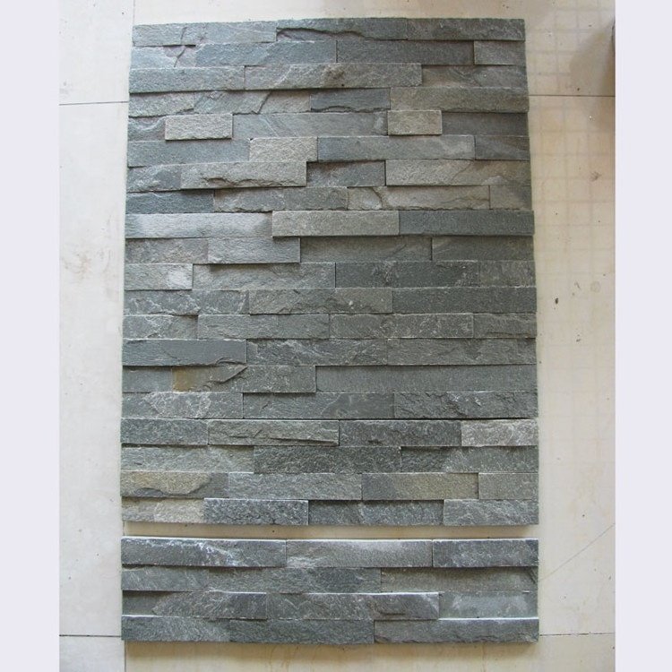 White/blue /rusty yellow quartz slate cultural stone for exterior wall cladding veneer