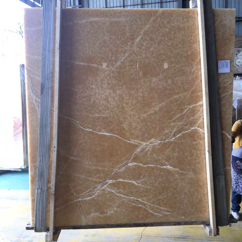 Natural Translucent Onyx Stone Beige Onyx Marble Stone