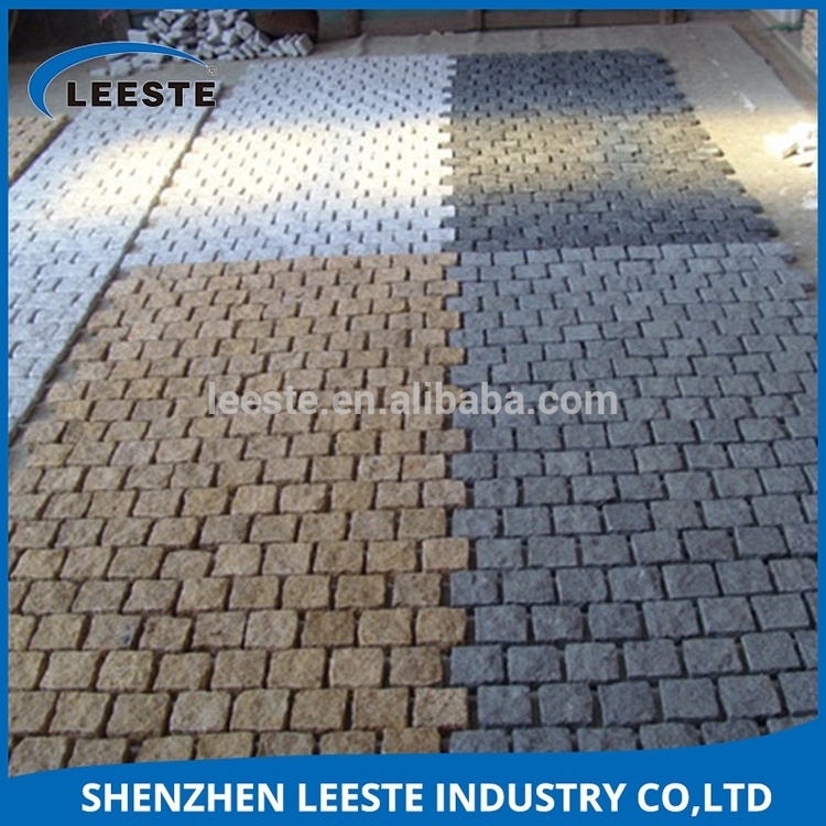 Cheap Cobblestone Granite Mesh Paver Driveway Paving Stone For Street