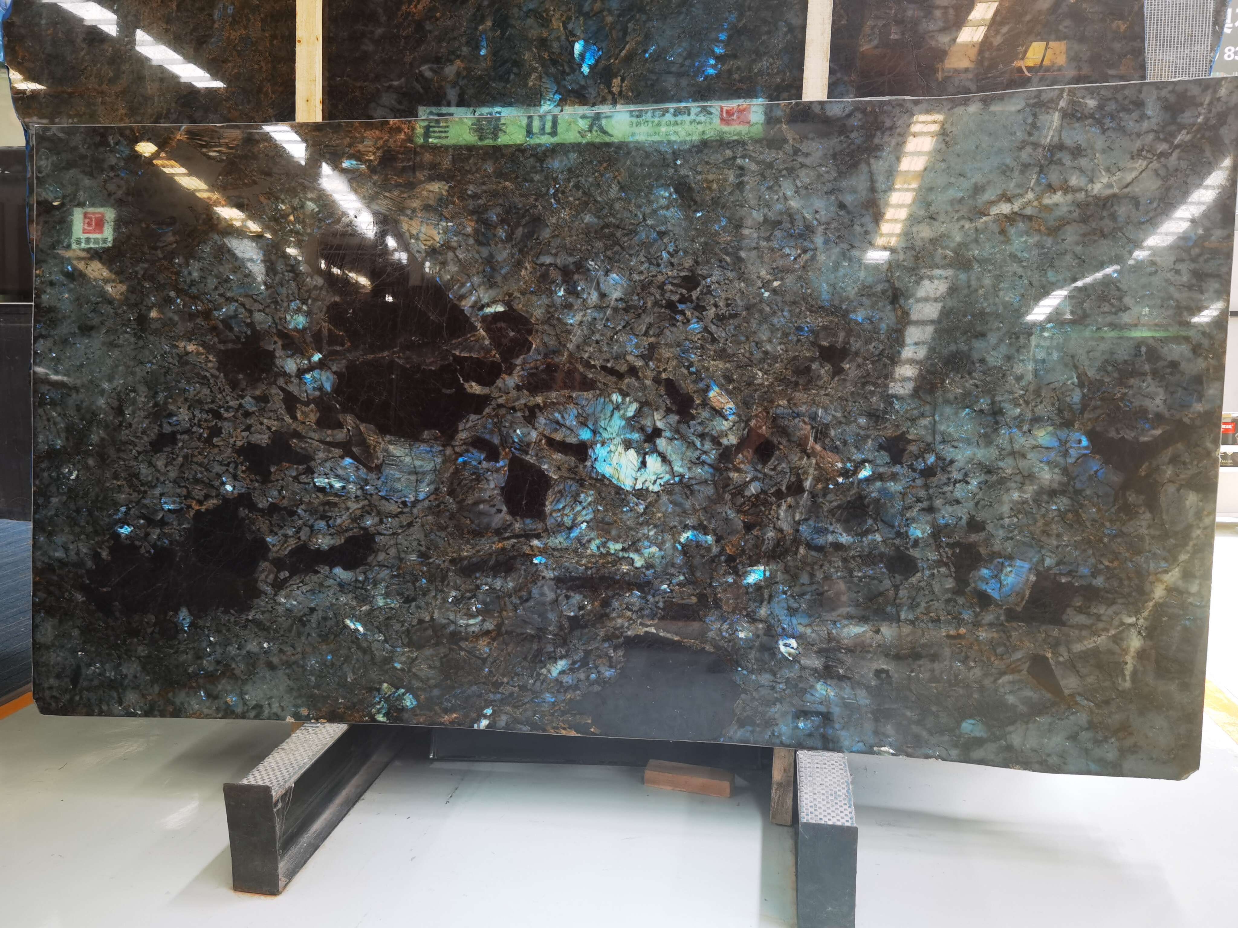 Luxury lemurian blue slab Labradorite Blue Granite for decoration