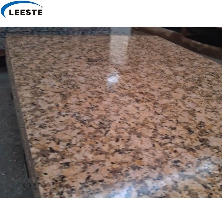 Best Quality Polished Yellow Giallo Ornamental Fiorito Golden Prefab Granite Slab For Countertop