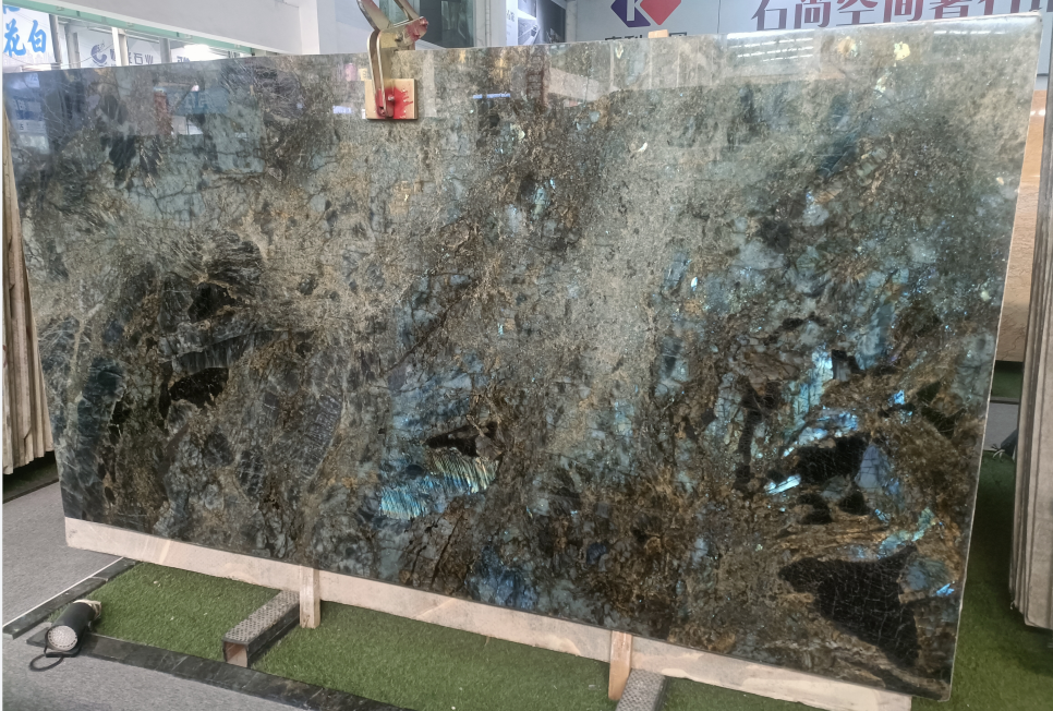 Luxury lemurian blue slab Labradorite Blue Granite for decoration