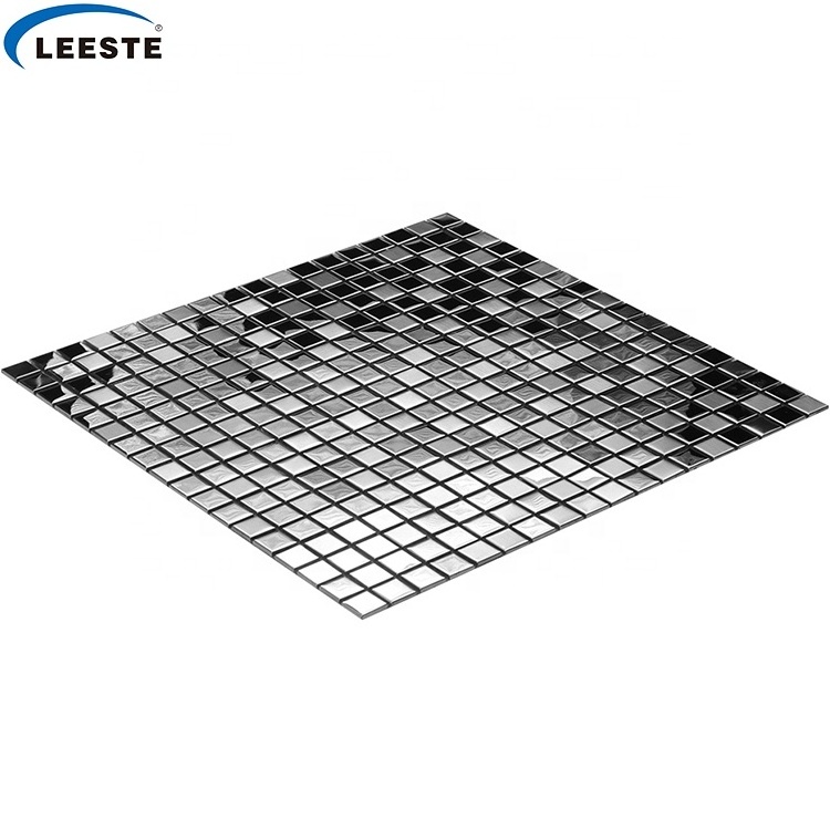 Hot sale polished square silver metal mosaic for kitchen backsplash