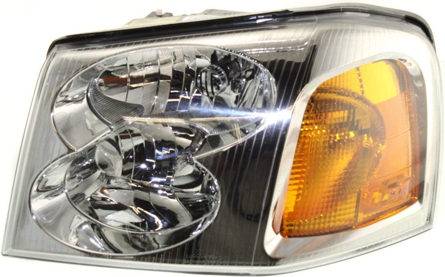 Headlight Set Compatible with 2002-2009 GMC Envoy 2004-2005 XUV Left Driver and Right Passenger Side Halogen With bulb(s)