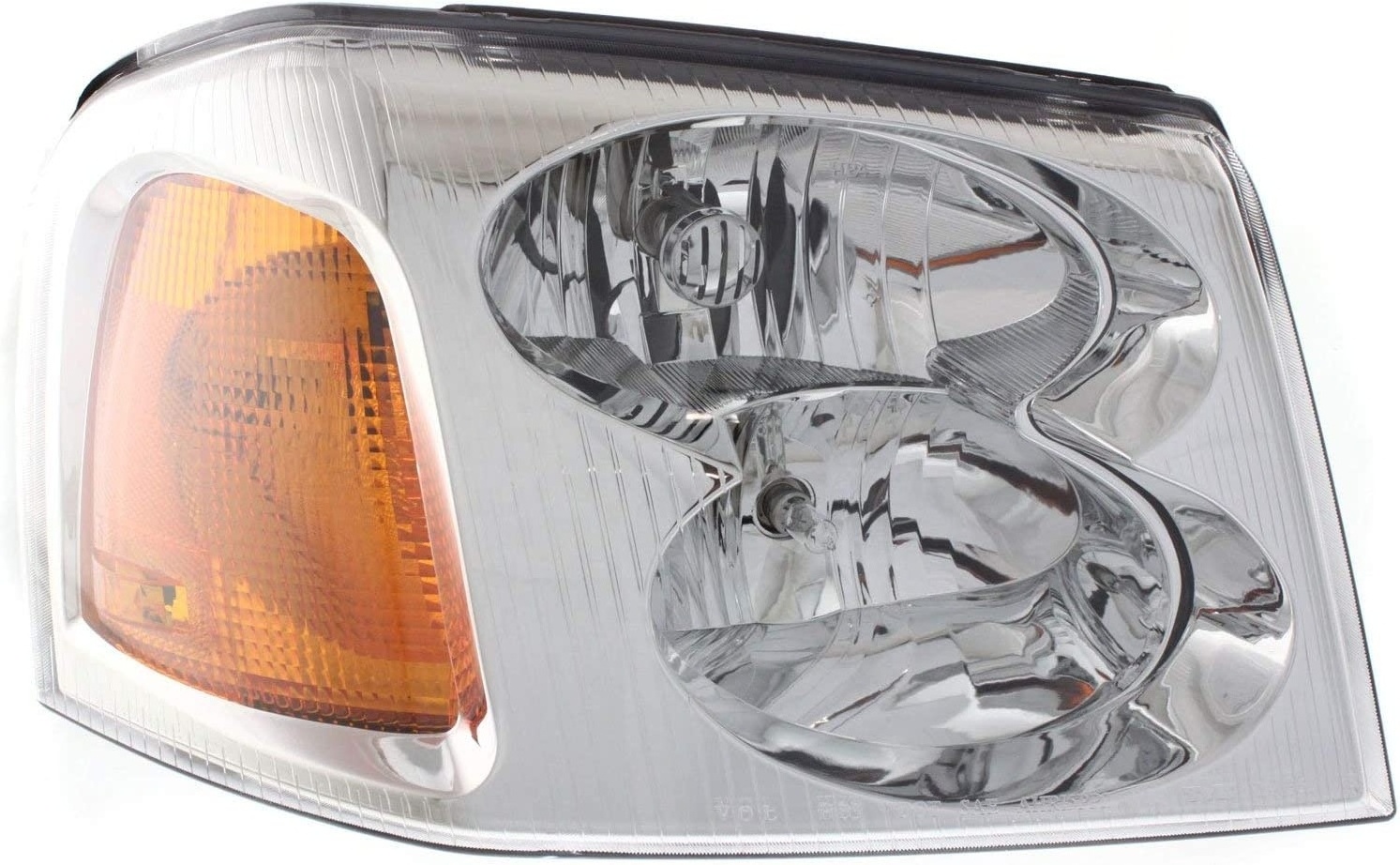 Headlight Set Compatible with 2002-2009 GMC Envoy 2004-2005 XUV Left Driver and Right Passenger Side Halogen With bulb(s)