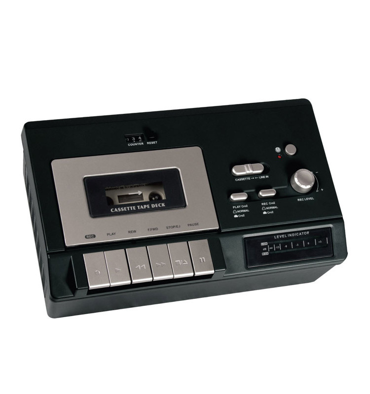 High Quality Portable music system w/USB to PC Recording double tape and Built-in Mono Speaker audio cassette recorder player