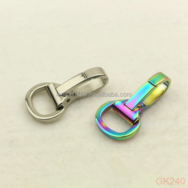 Stock supply high quality 8 colors bag chain swivel snap hook