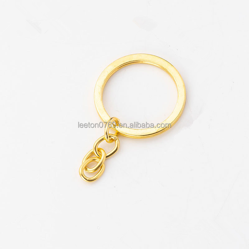 Factory supply cheap 30mm blank metal  flat key chain