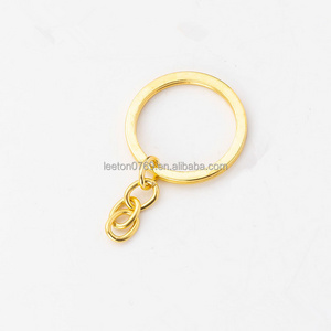 Factory supply cheap 30mm blank metal  flat key chain