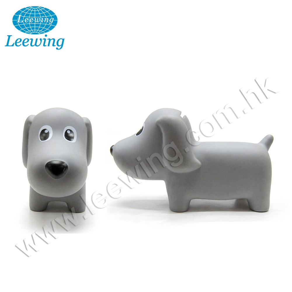 High Quality Vinyl Toy Manufacturer Custom Made Plastic Bull Terrier Puppy Dog Coin Bank Animal Money Saving Box Piggy Bank