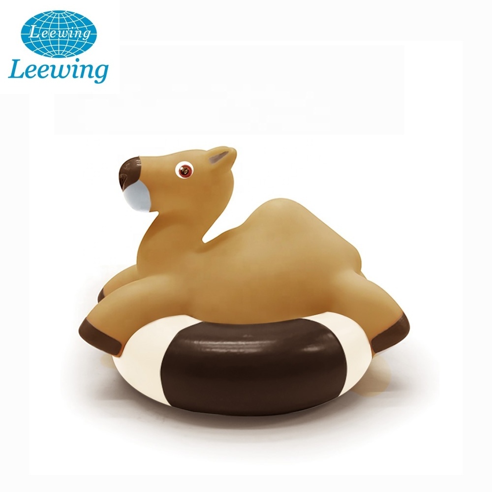 Custom Vinyl Camel On A Life Buoy/Ring Rubber Bath Toy for Kids