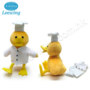 Baby Toy Chef Plush Yellow Duck Soft Toy