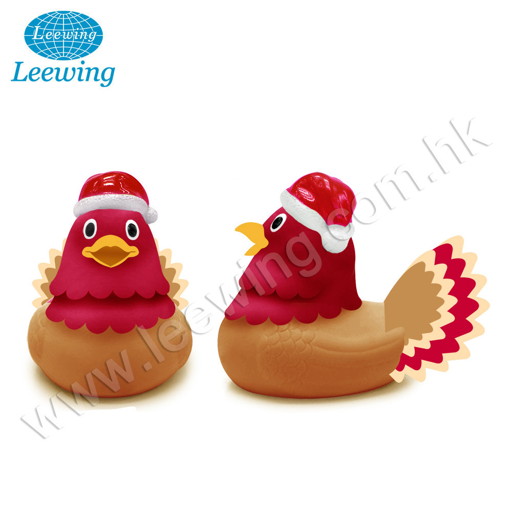 Creative Festival Easter Decoration Plastic PVC Vinyl Bath Toy Rubber Chicken Toy