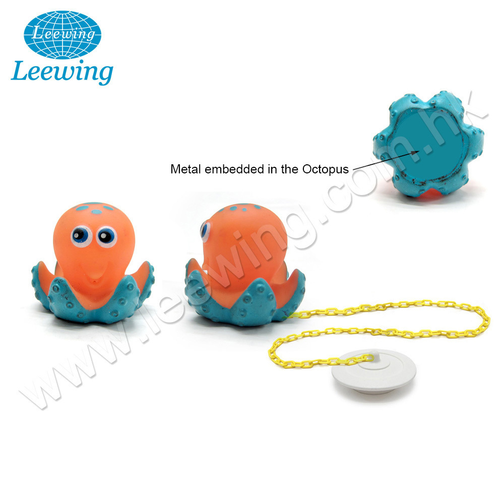 Kids Safe Bathtubs Bath Tube Plug Rubber Octopus Toy