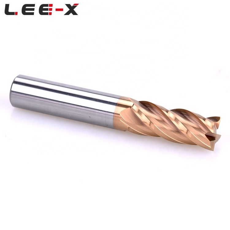 for metal cutting 4 Flutes HRC60 Flat CNC 1mm 2mm 4mm 6mm 8mm 10mm Router Bit 10mm Solid Carbide End Mill Milling Cutter