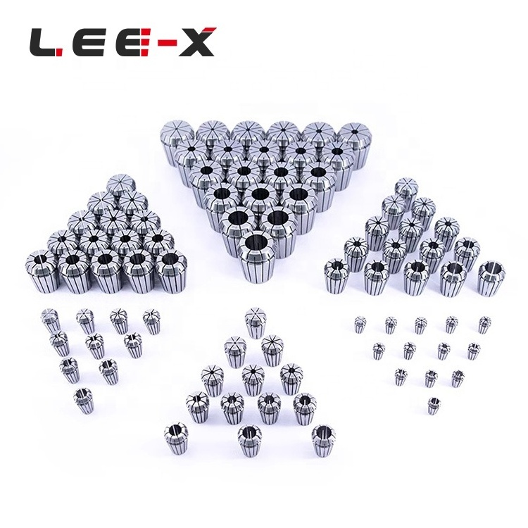 LEE-X ER collet sets 0.005 ER08 ER11 ER16 ER20 ER25 ER32 0.008 spring clamping collet for ER milling and Drilling collets sets