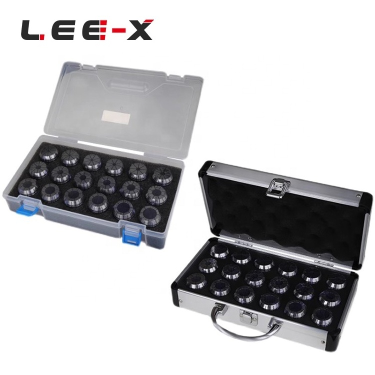 LEE-X ER collet sets 0.005 ER08 ER11 ER16 ER20 ER25 ER32 0.008 spring clamping collet for ER milling and Drilling collets sets