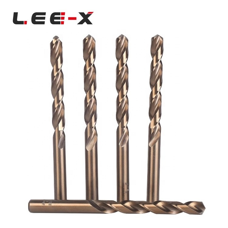 LEE-X  M35 HSS Cobalt Drill Bit Stainless Steel  Hardened Steel DIN338 Twist Drill Bits Straight Shank for Drilling Cutting Tool