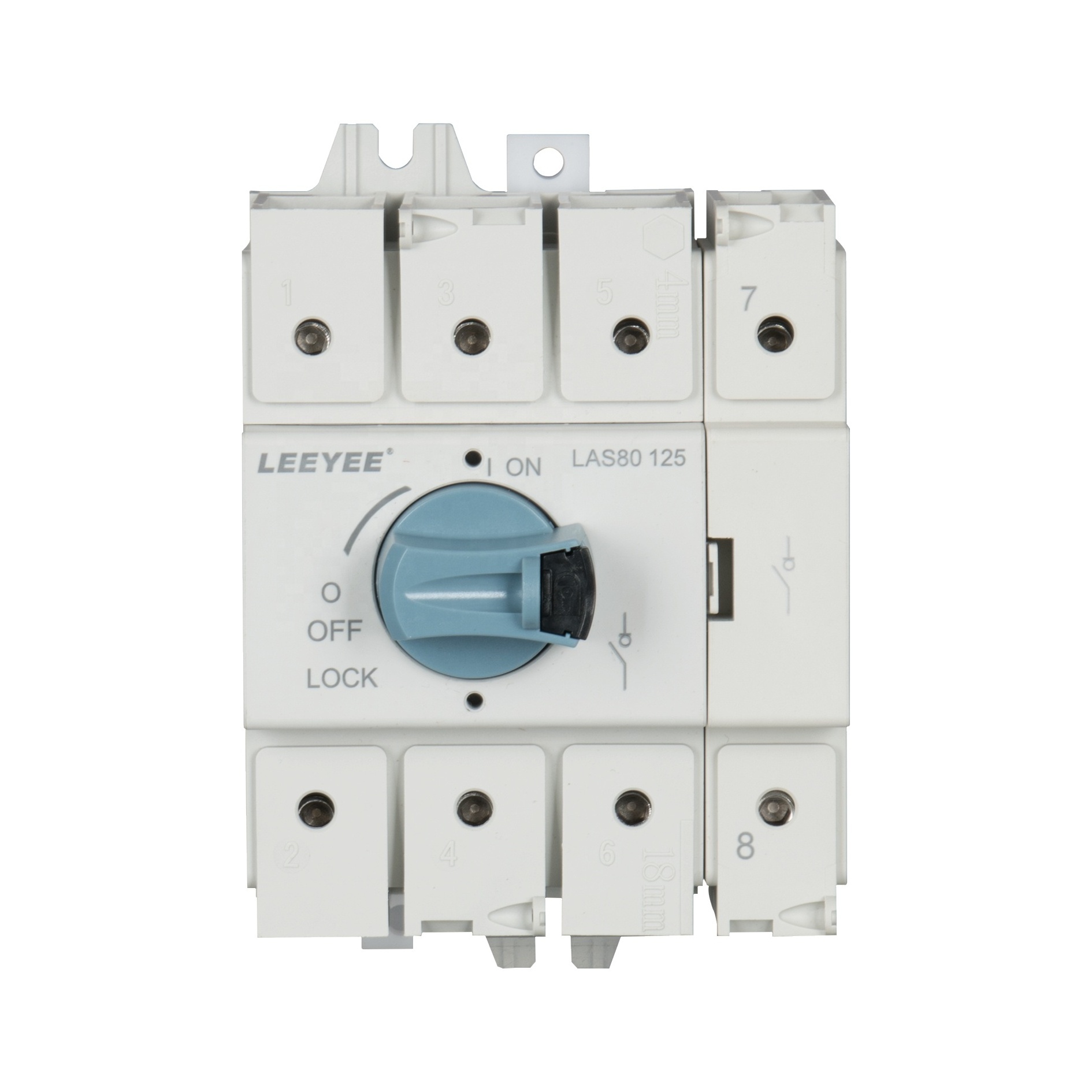 Solar AC Lightning Protection Isolating Switch High-quality Waterproof 4P 800V 125A Switches Solar PV System Disconnect Switch