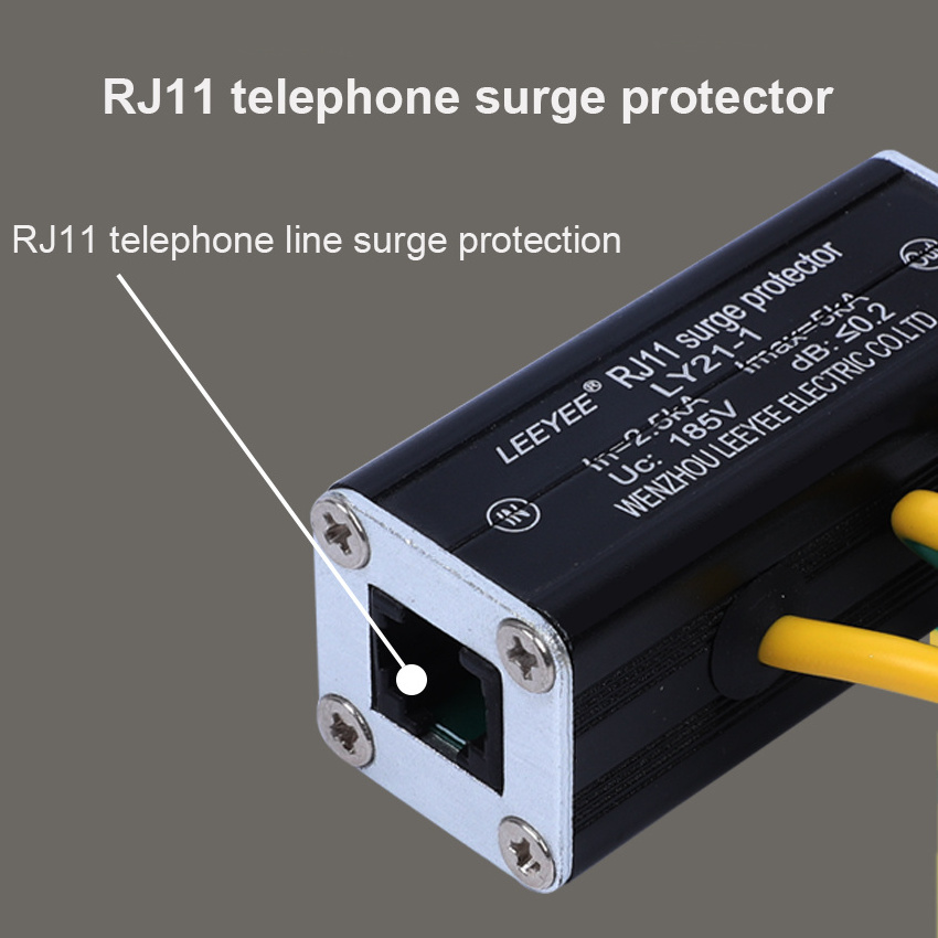 OEM fax Telephone MODEM line RJ11 Signal Surge Protector for lightning protection