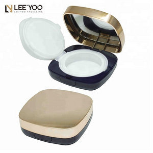 Square air cushion compact powder case bb foundation container plastic cosmetics packaging makeup eyeshadow box