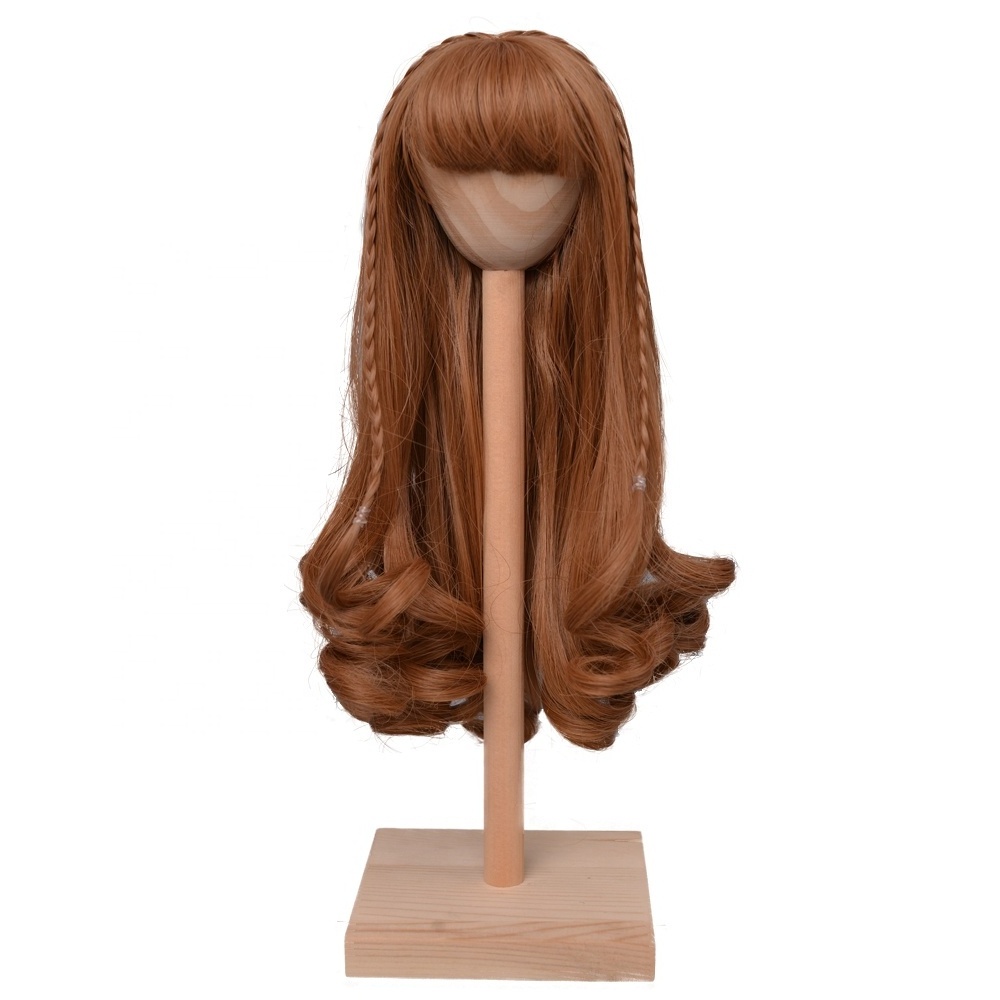 Wholesales BJD Dolls Use Colorful Gradient Blue Long Curly Hair Wigs