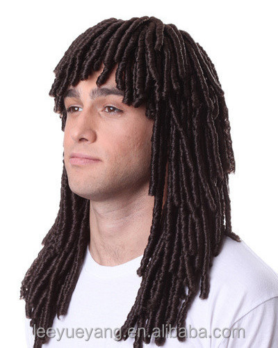 High quality synthetic black dreadlock for men