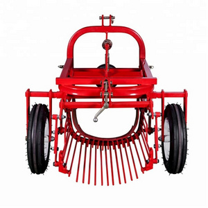 3 Point PTO Driven Small Farm Tractor Potato Harvester Mini Peanut Harvesting Machine Price for Sale One Row Mini Used Sweet