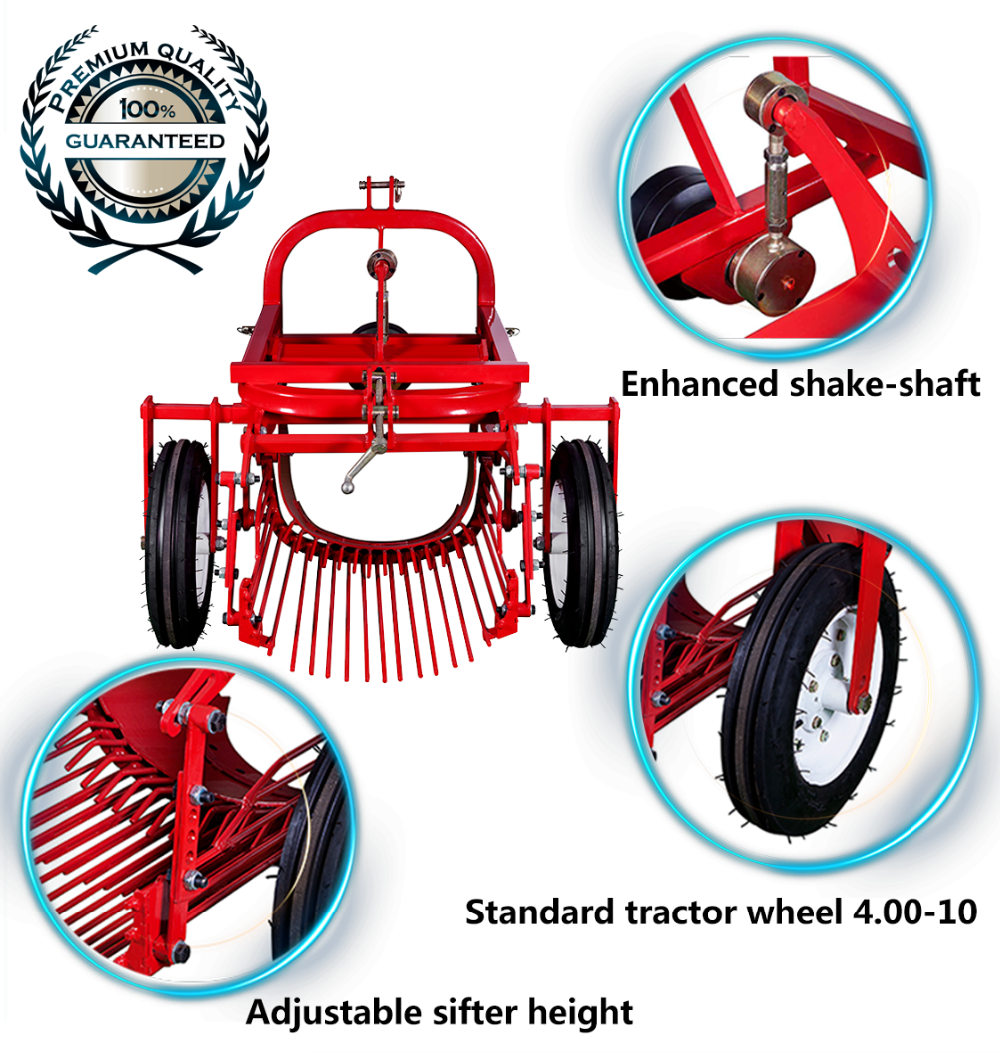 Tractor 3 Point Mounted Potato Harvester Machine 1 Row Mini Potato Digger with CE Manufacturer Rice Machine Red Rice Cutter