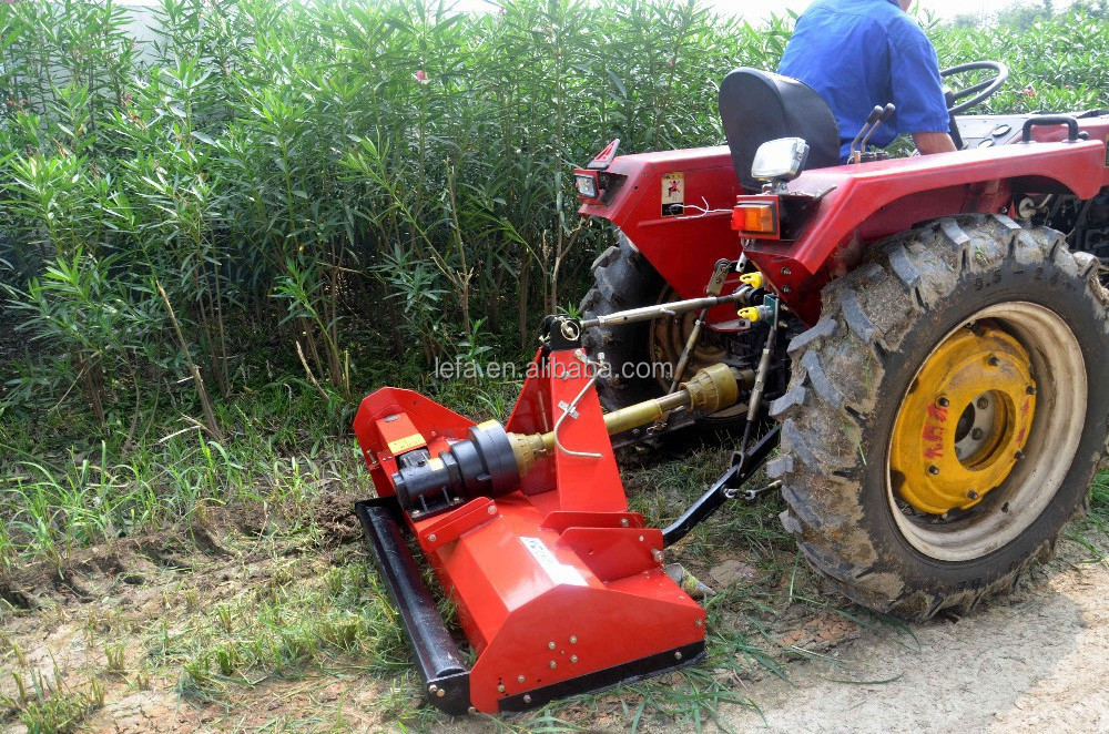 Height adjustable tow behind Lawn Flail Mower for tractor for sale