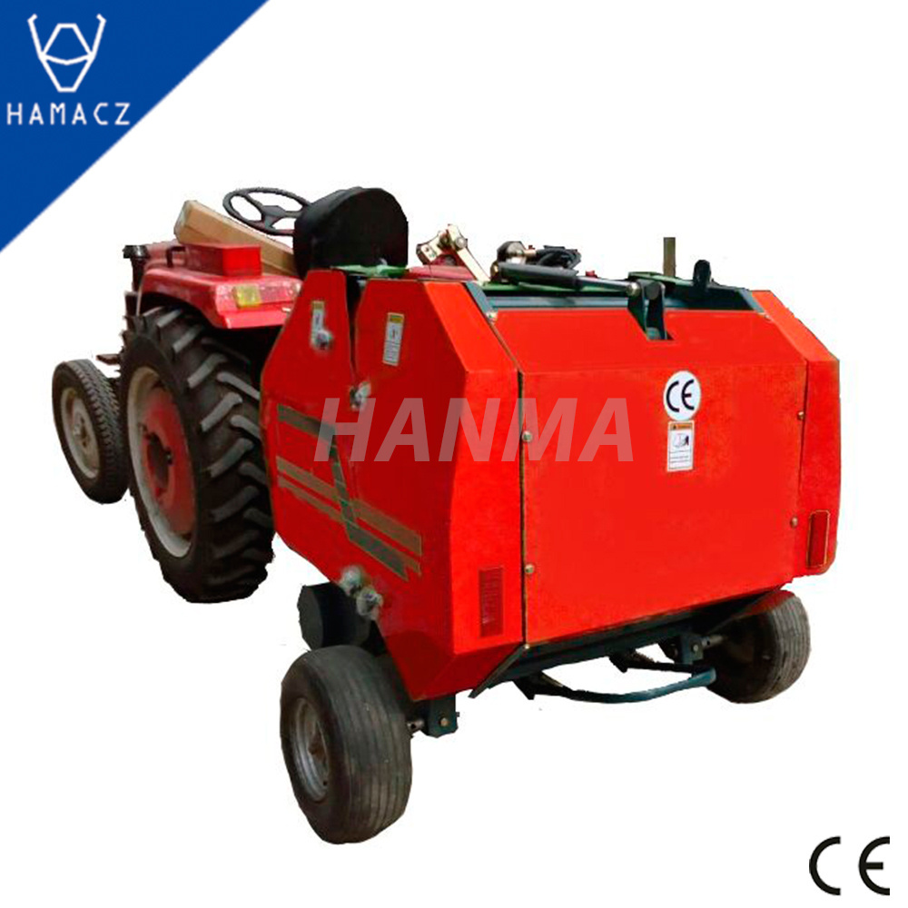 Tractor Mounted Pine Round Straw Hay Baler for Sale Customized Provided Gearbox Grass Prensa Para Uvas for Farms Europe, America