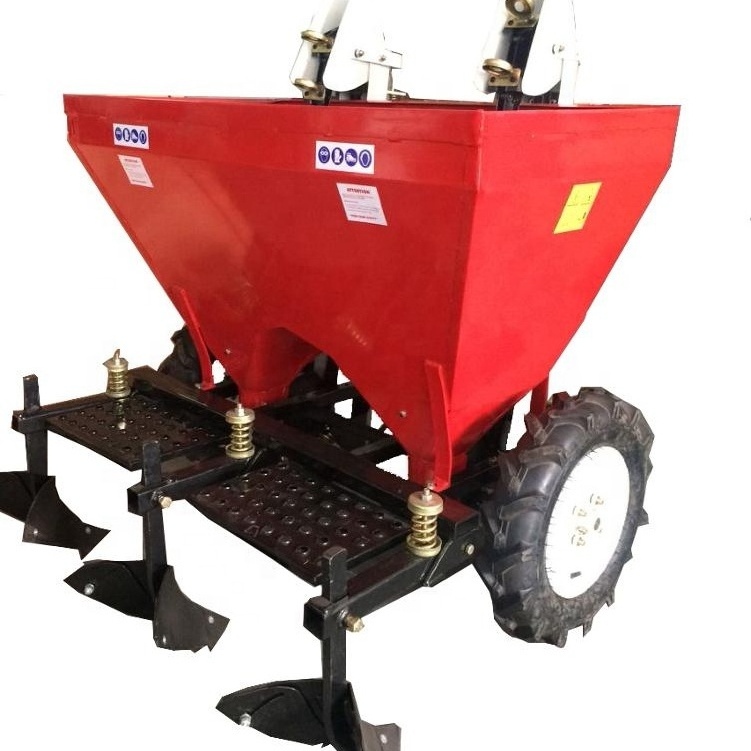 Tractor mounted 3 point Potato planter  machines double rows potato seeder for sale