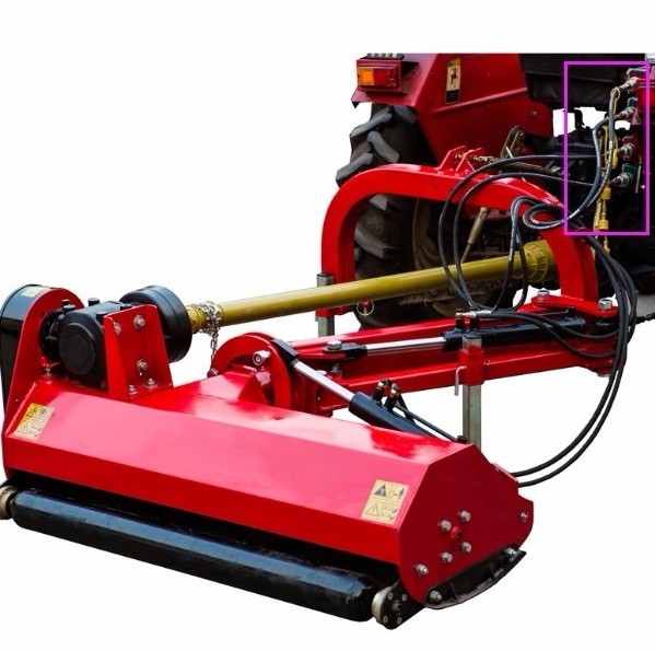 Grass cutting tractor mounted  front side shift flail mower for sale