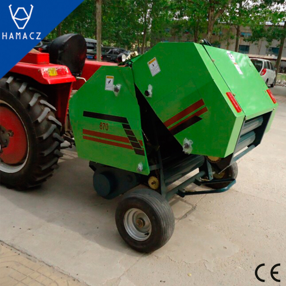 Tractor Mounted Pine Round Straw Hay Baler for Sale Customized Provided Gearbox Grass Prensa Para Uvas for Farms Europe, America