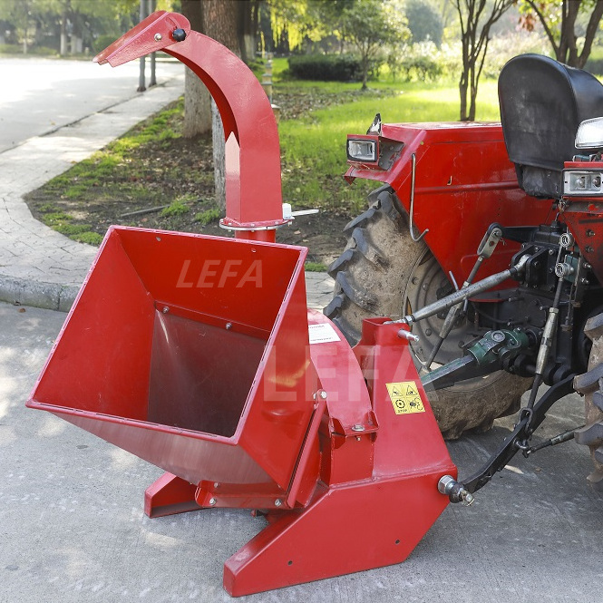 New 25-50HP Tractor 3-point Machine Chipper Shredder for Sale Pto Wood Manufacture Provided Gearbox Pto Driven Wood Dust 195