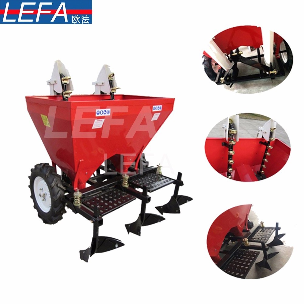 Tractor mounted 3 point Potato planter  machines double rows potato seeder for sale