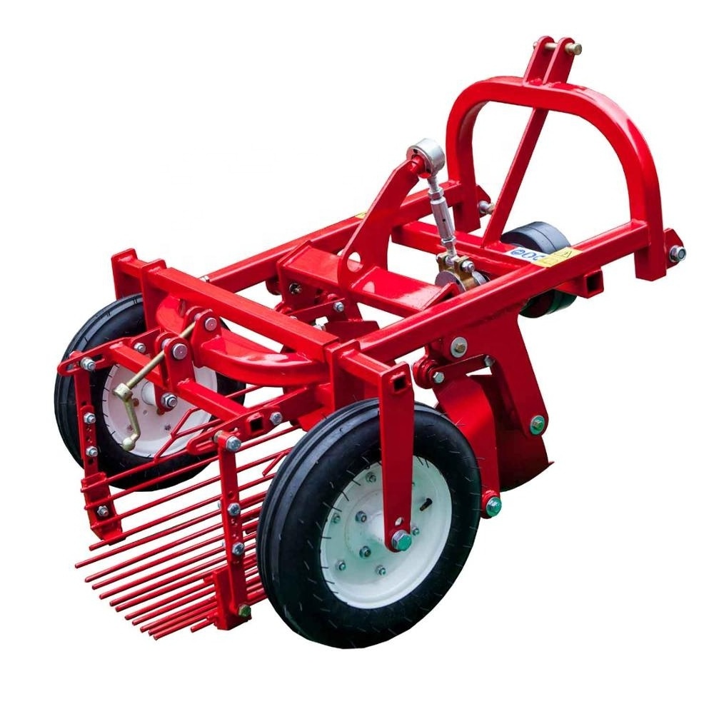 Agricultural mini tractor PTO drive 3-point hitch small potato harvester potato digger