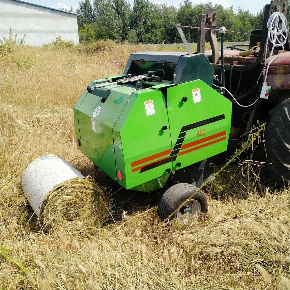 Mini tractor 3 point round hay baler machine for sale