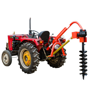 Agriculture tractor pto 3 point linkge post soil hole digger with CE