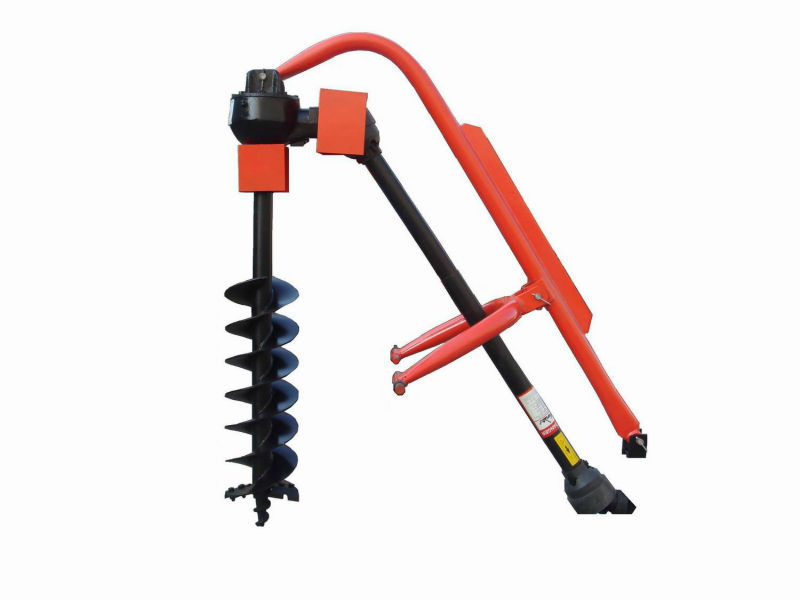 Agriculture tractor pto 3 point linkge post soil hole digger with CE