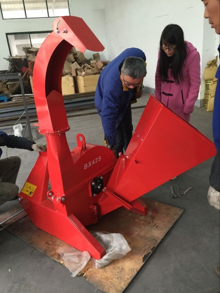 Tractor mini pto wood chipper shredder mulcher for sale