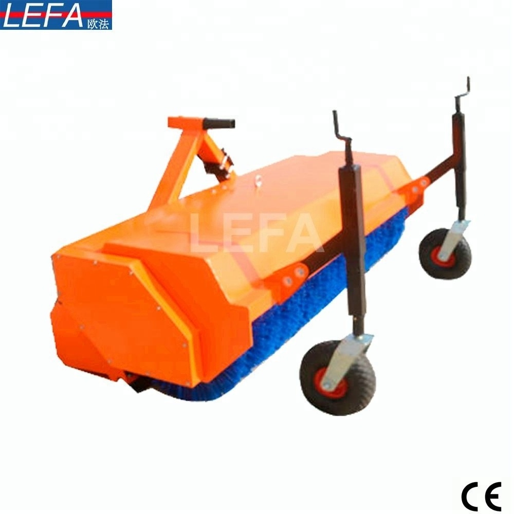 China New Farm mini Tractors used 3 point hitch pto driven street sweeper brushes road sweeper for sale