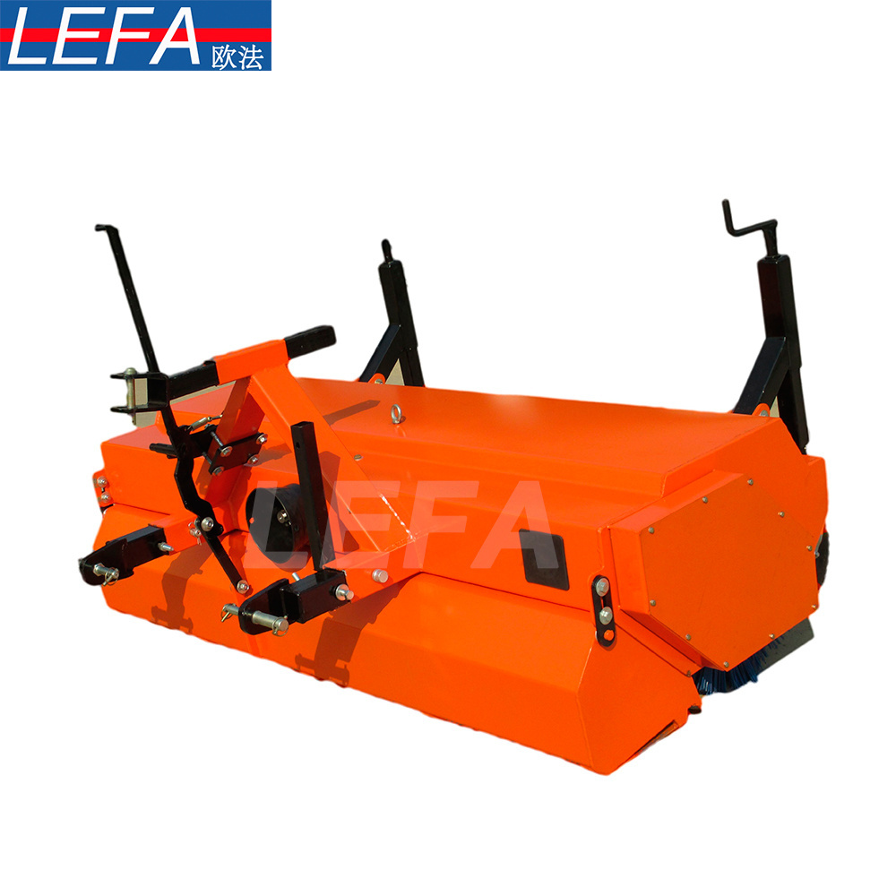 Farm implements Compact Tractor mounted 3 point  PTO China road power sweeper for sale