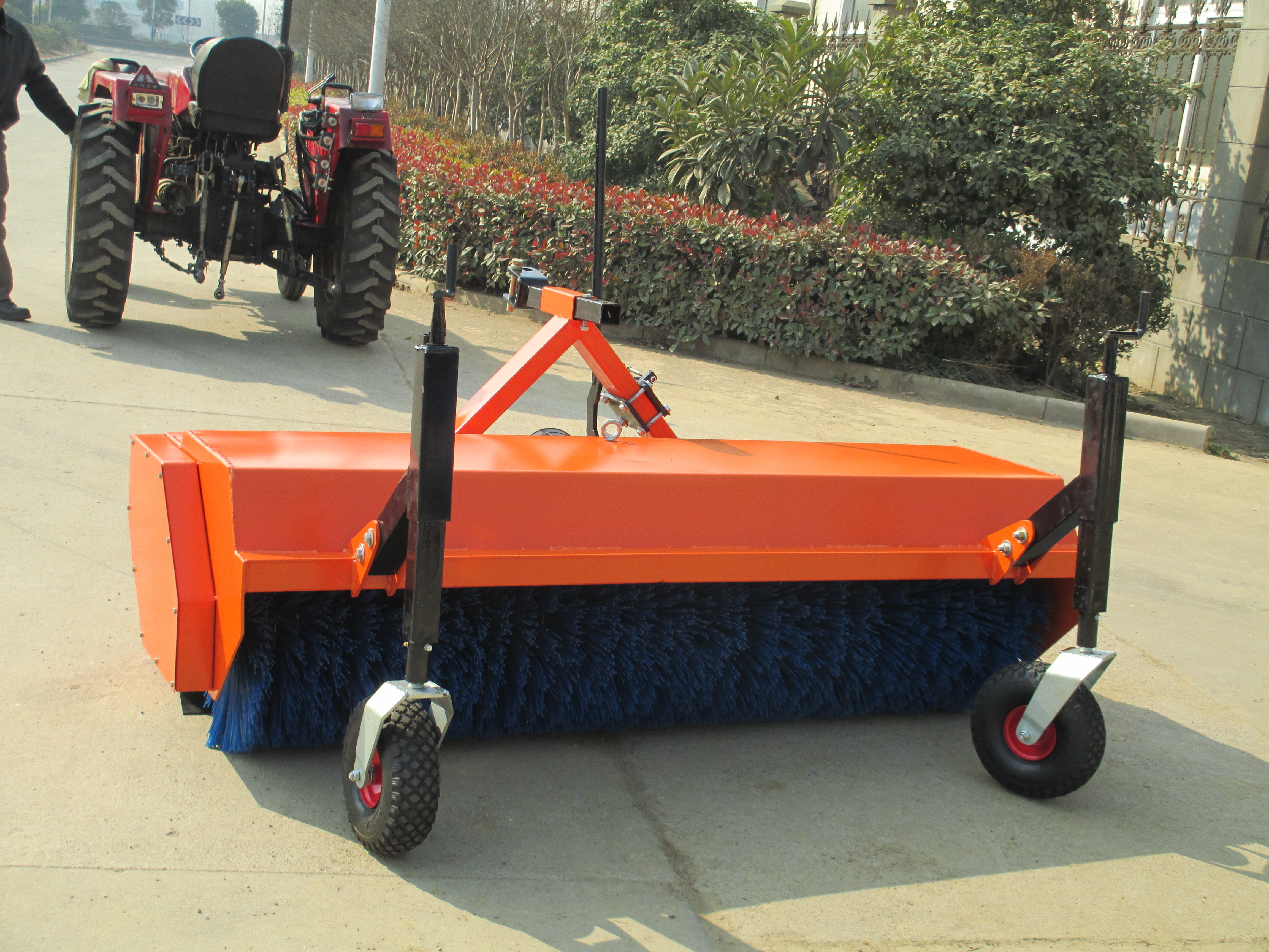 Farm snow sweeper 3 point hitch Tractor mounted sweeper with CE