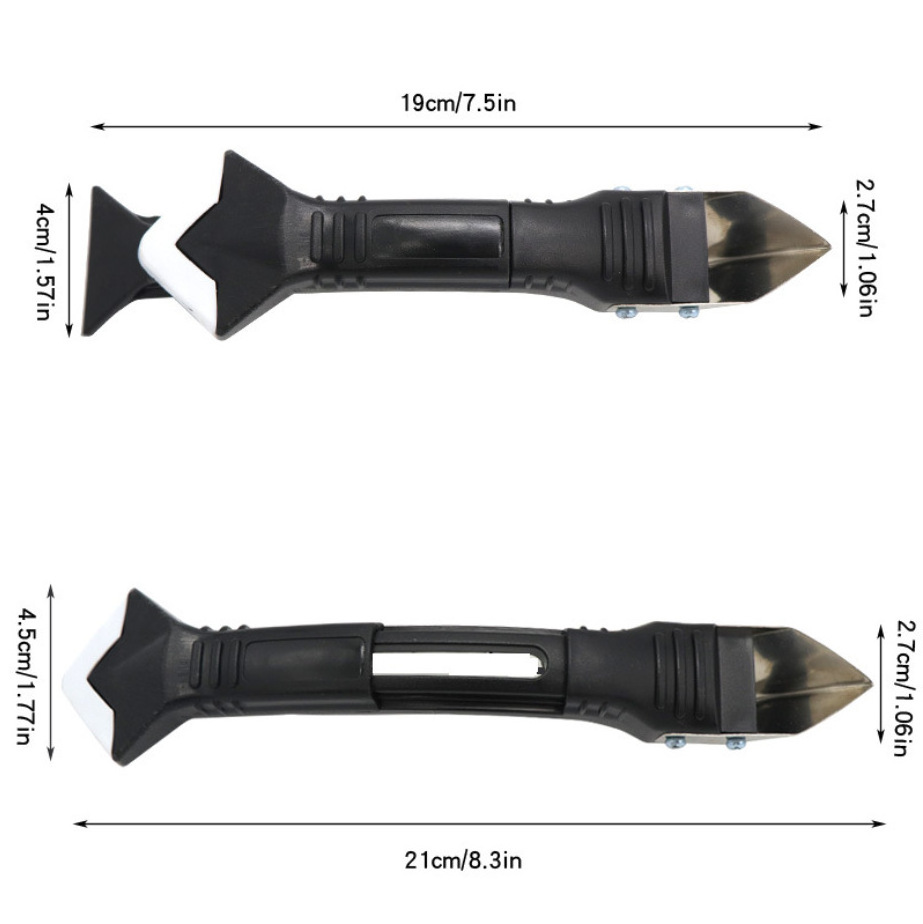 Silicone Caulking Tools-3 in 1 Sealant Finishing Tool Grout Remove Scraper